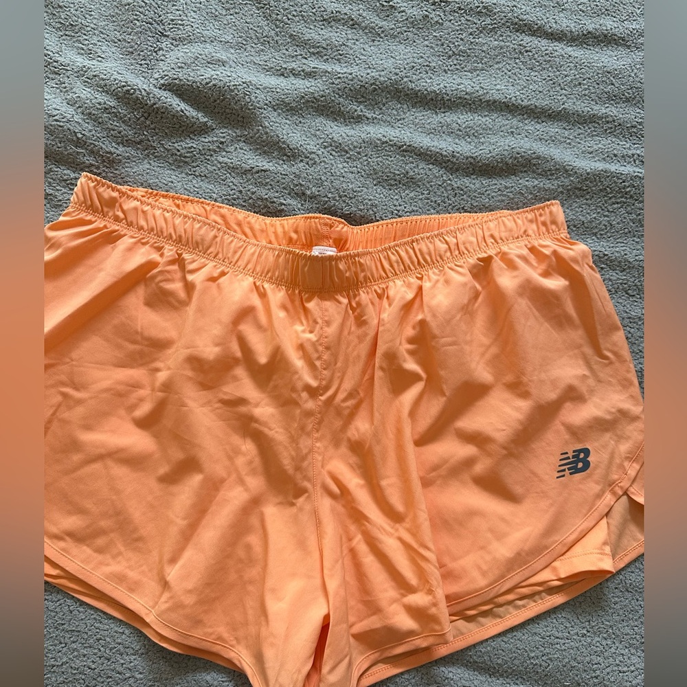 Orange athletic shorts